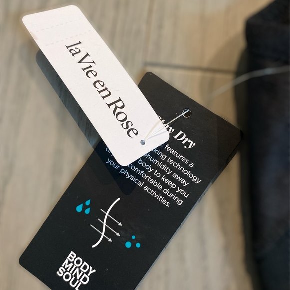 (M) LA VIE EN ROSE 🇨🇦 AQUA Sports Bra Size Medium Body Mind Soul NEW NWT - Picture 5 of 7